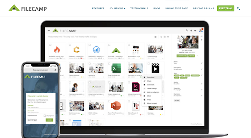 6. Filecamp: Digital Asset Management Tool
