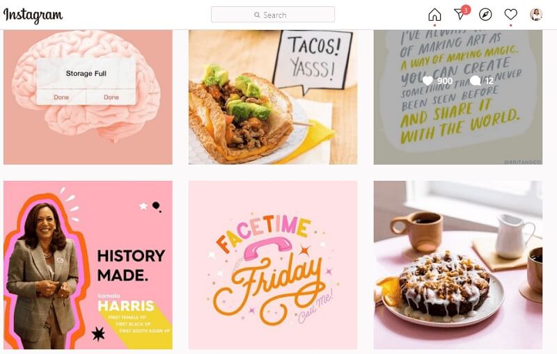 britandco instagram - designing in canva