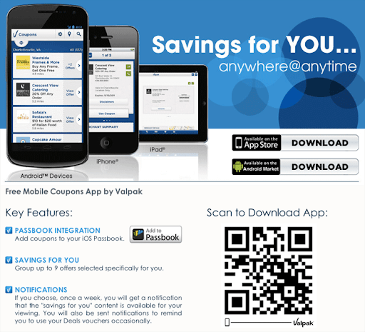 QR Codes mobile app download campaign