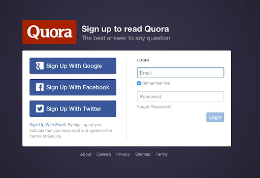 Create an account on Quora for yourself