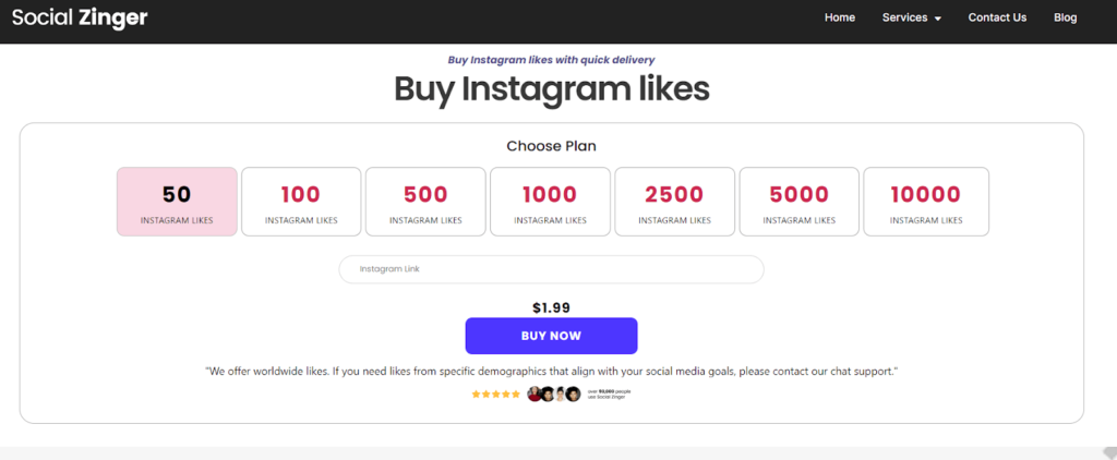 buy insta likes socialzinger